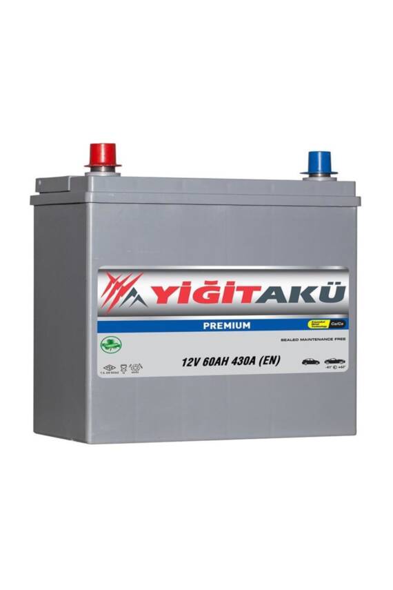 12V 60Ah L2B Dar/Ters Mf Yiğit Akü - 1