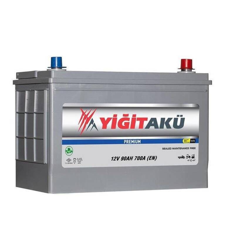 12V 90 Ah Ters N70 Yiğit Akü 90 Amper - 1