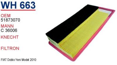 51873070 Fıat Doblo 1,3 Tjd-Punto 1,3 Jtd 10+Hava Filitresi Wunder - 1