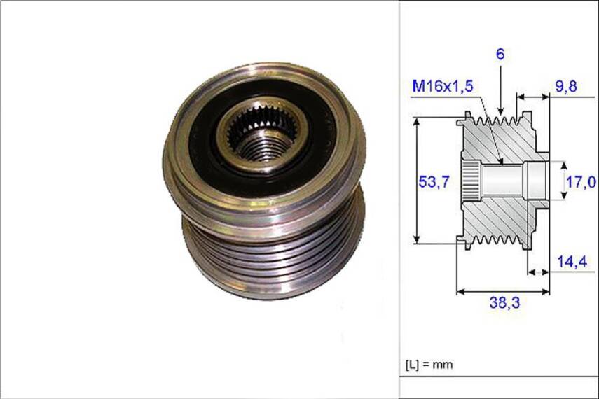 Alternatör Kasnağı Bmw E87 F20 E90 Chevrolet Aveo 1.3 İthal - 1