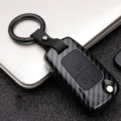 Anahtar Kılıfı Kabı Lüx Deri Anahtarlıkiçinde Ful Set Opel Chevrolet Mavi - 1