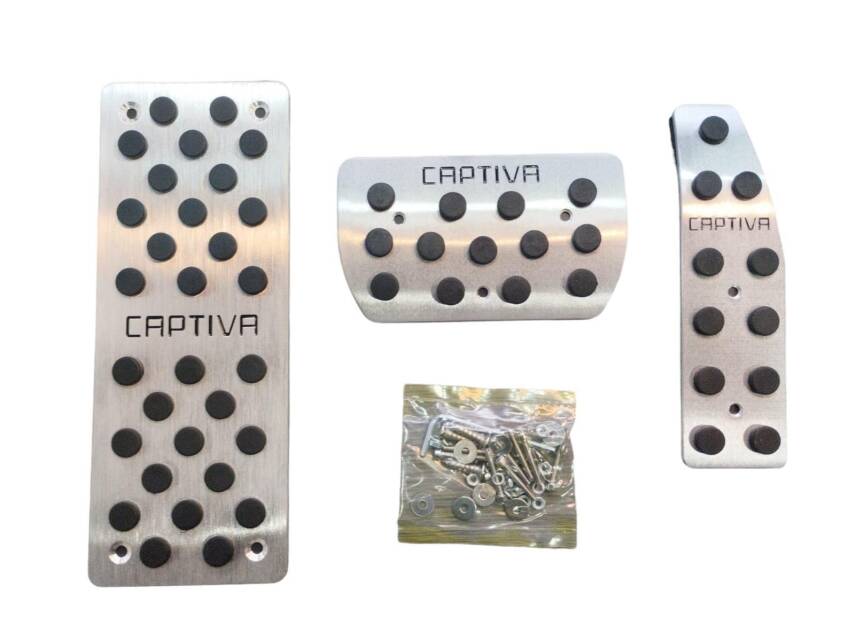 Captiva Krom Pedal Set 3 Parça Vidalı İthal Aksesuar - 1