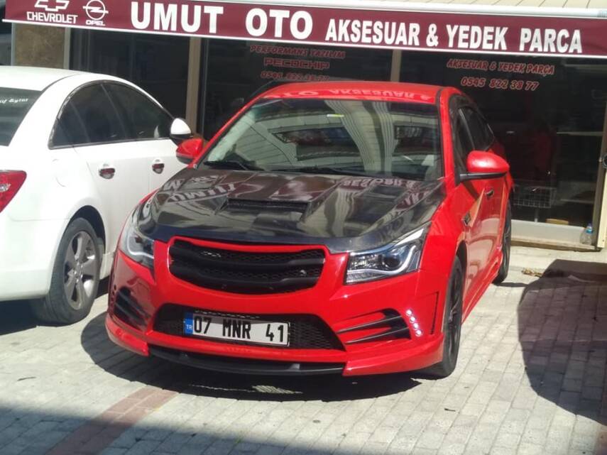 Chevrolet Cruze Tüm Karbon Kaput - 6