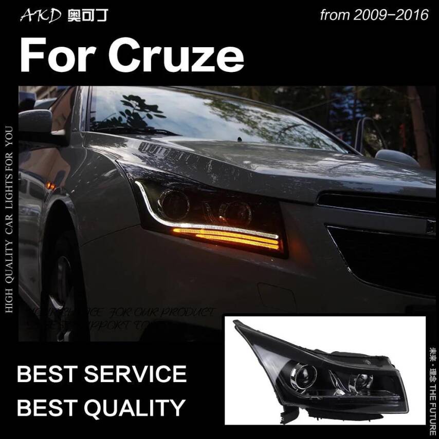 Cruze Audi Bi Xenon Mercekli Perdeli Set - 5