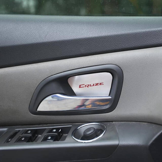 Cruze İç Açma Krom Kapak Cruze Yazılı Mavi 4 lü Set - 1