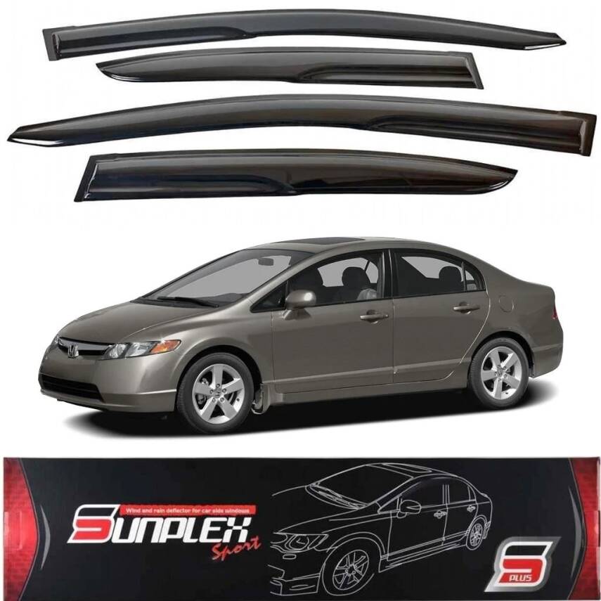 Honda Civic 2007-2012 Cam Rüzgarlığı Sunplex - 1
