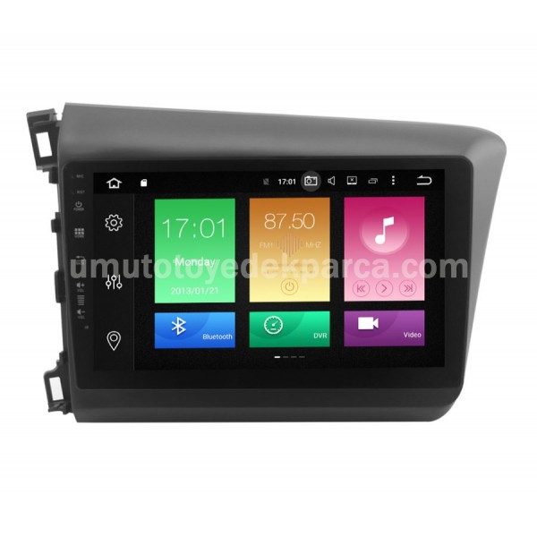 Android 10.0 MTK 8227 2+16G Honda Civic FD7 Multimedya Navimex