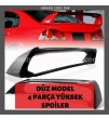 4 Parça Yüksek Spoiler Honda Fd6 Rr Cruze Sedan