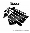 TOYOTA COROLLA 2019 SONRASI PİANO BLACK KAPI DİREK KAPLAMASI 16 PRC
