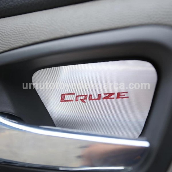 Cruze İç Açma Krom Kapak Cruze Yazılı Kırmızı