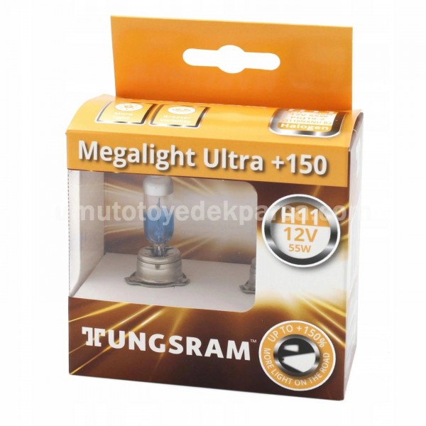 Ampul H11 12V 55W 53110 Tungsram Çift Set