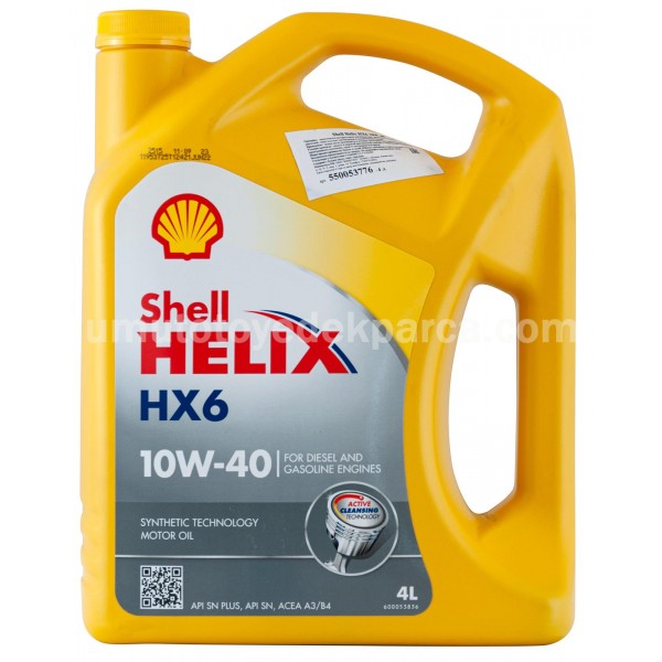 Shell Helıx HX6 10W-40 4LT MOTOR YAĞ
