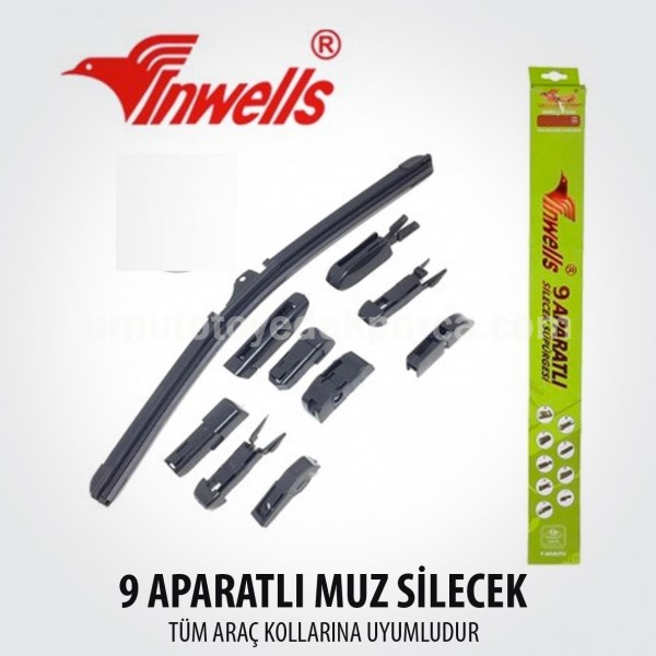 Silecek 9 Aparatlı 700 Mm Muz Tip Inwells