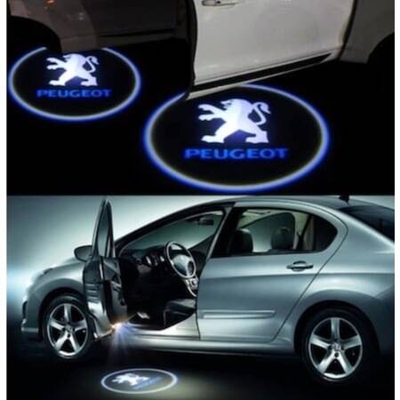 Kapı Altı Hayalet Logo Peugeot Pilli - 1