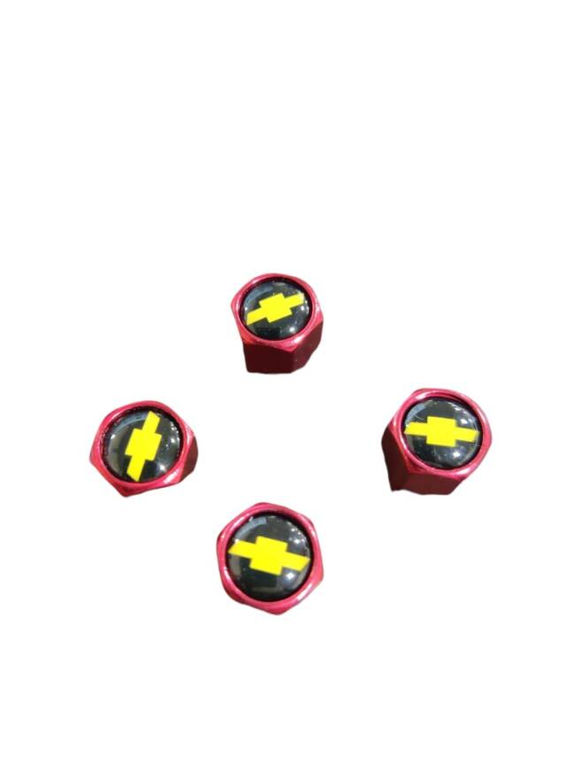 Lastik Sibob Kapak Chevrolet Kırmızı 4 Lü Set Metal Şık - 1