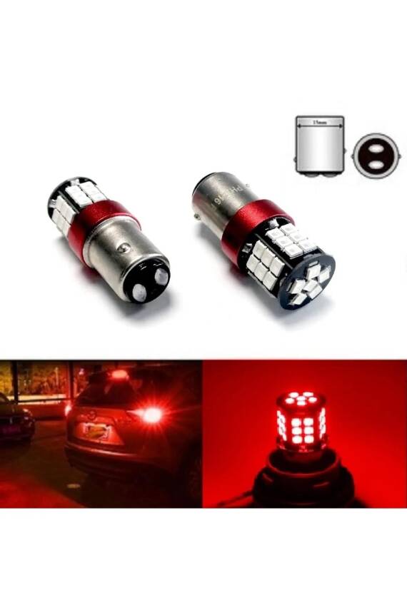 P21/5W Çift Duy Kırmızı Led Park Stop Ampulü Ph7216R Photon - 1