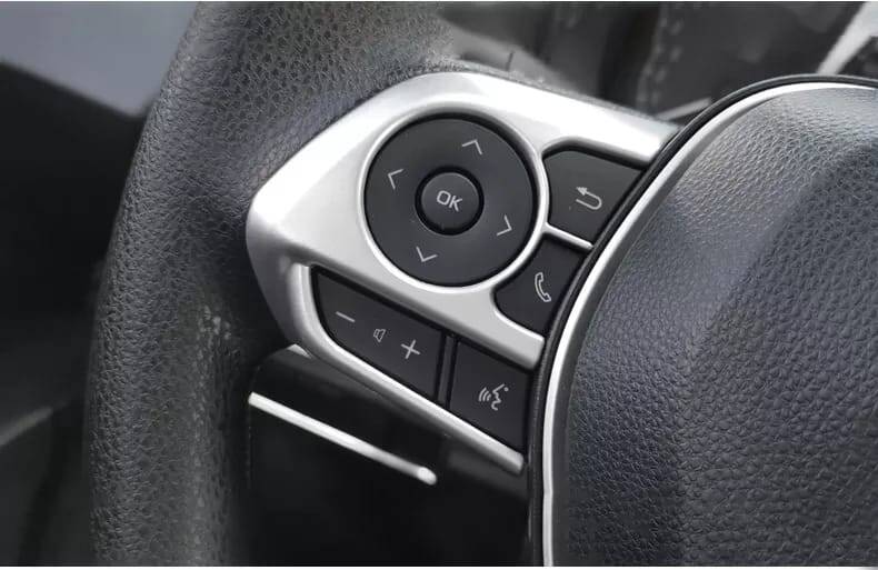 Toyota Corolla 2019 Sonrası E210 Kasa Direksiyon Tuş Kontrol Kapak 2 Li Set Karbon - 1